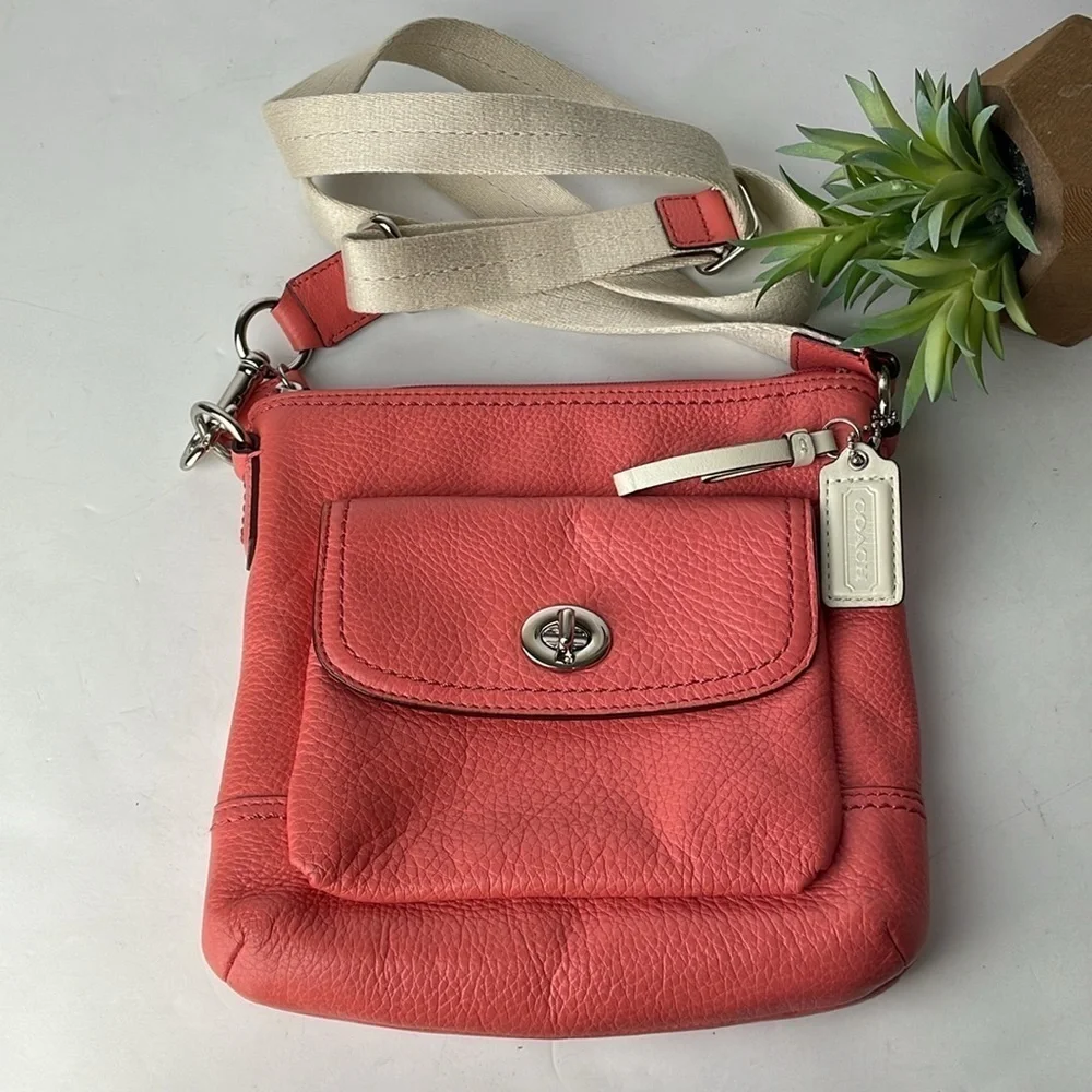 Coach Coral Pink Crossbody Swingpack